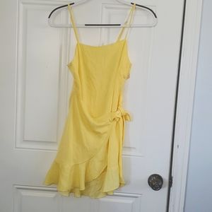 Altar’d state Britta Dress in Pale Banana Yellow